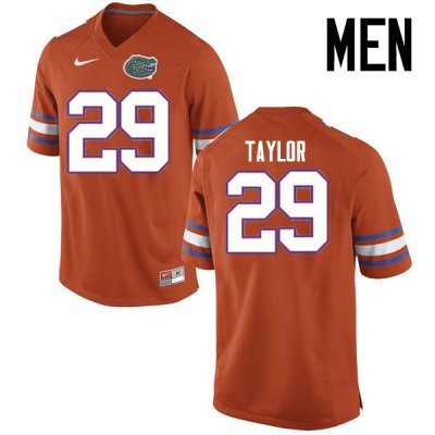 Men's Florida Gators #29 Jeawon Taylor NCAA Nike Orange Authentic Stitched College Football Jersey RFF3362JQ